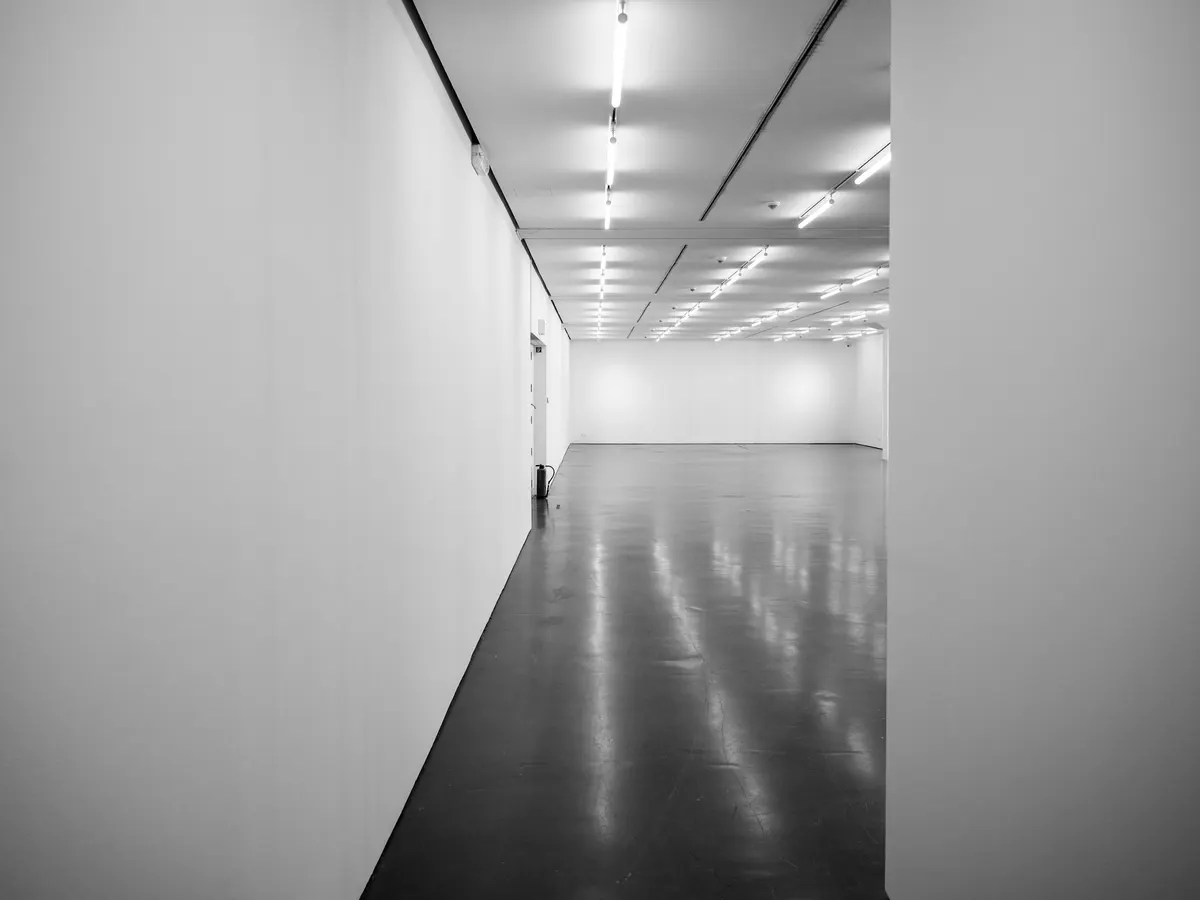 Polished concrete floor close-up
